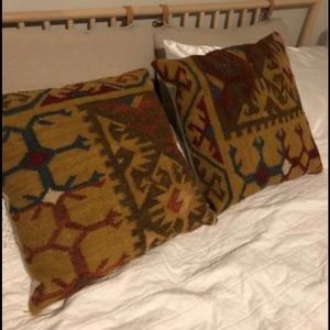 Two Boho Throw Pillows